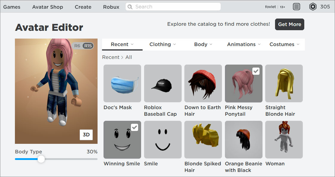 Roblox avatar settings may not apply when a player is uploaded to