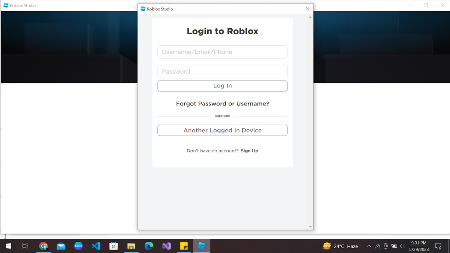 Roblox login - Login Problems