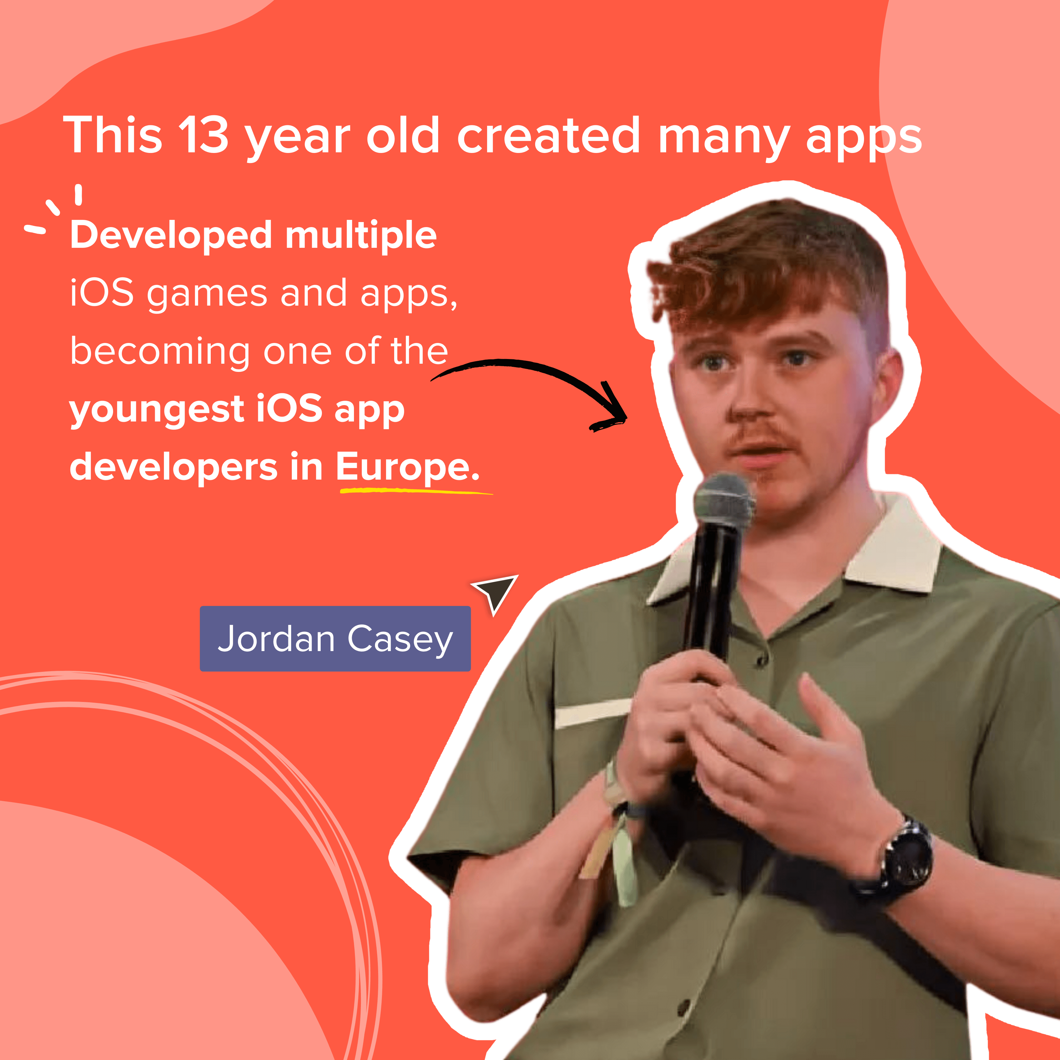 13 year old created many apps, iOS games, becoming one of the youngest iOS app developers in Europe