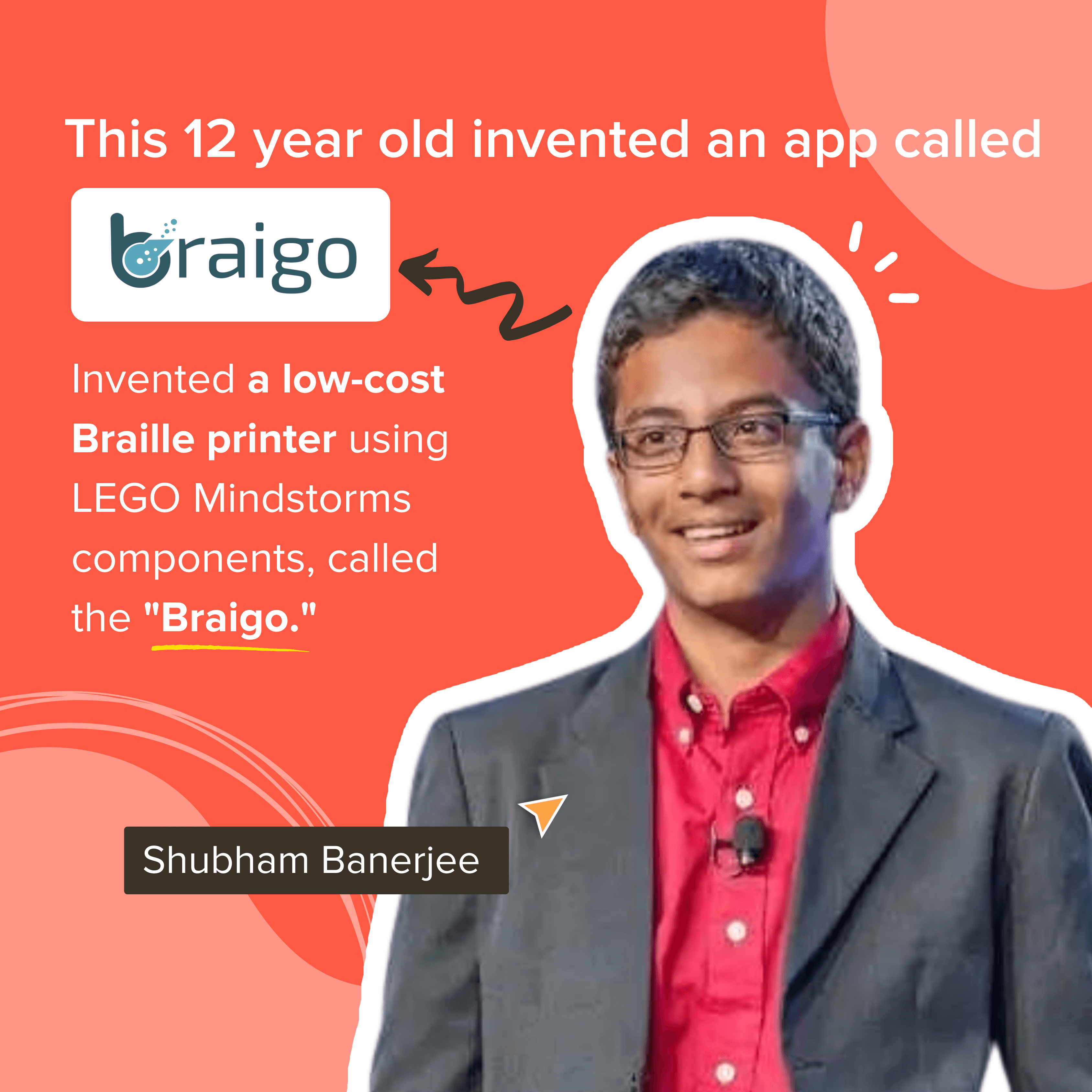 12-year-old invented an app called braigo