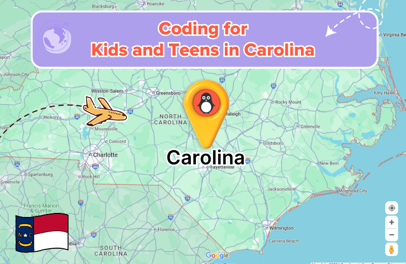 Coding for kids and teens in Carolina