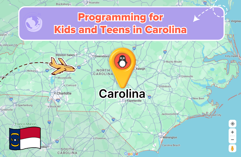 Programming for kids and teens in Carolina