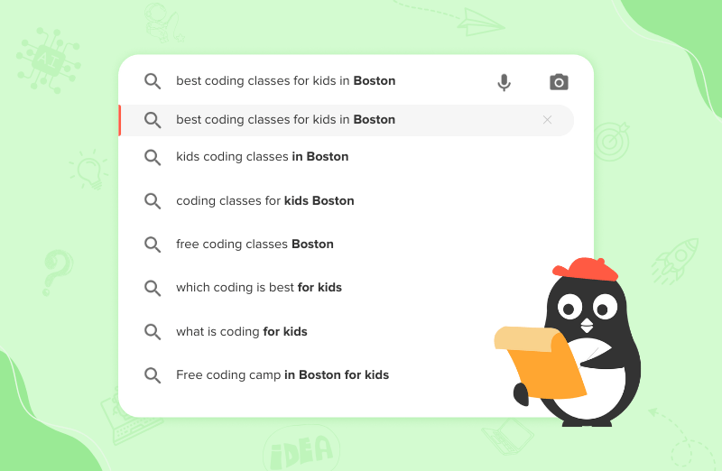 Search results for coding classes for kids in Boston