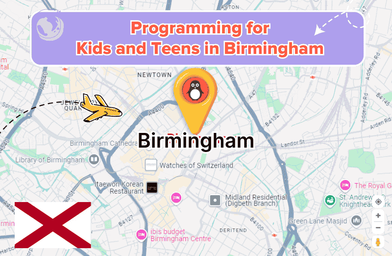 Programming classes for kids in Birmingham