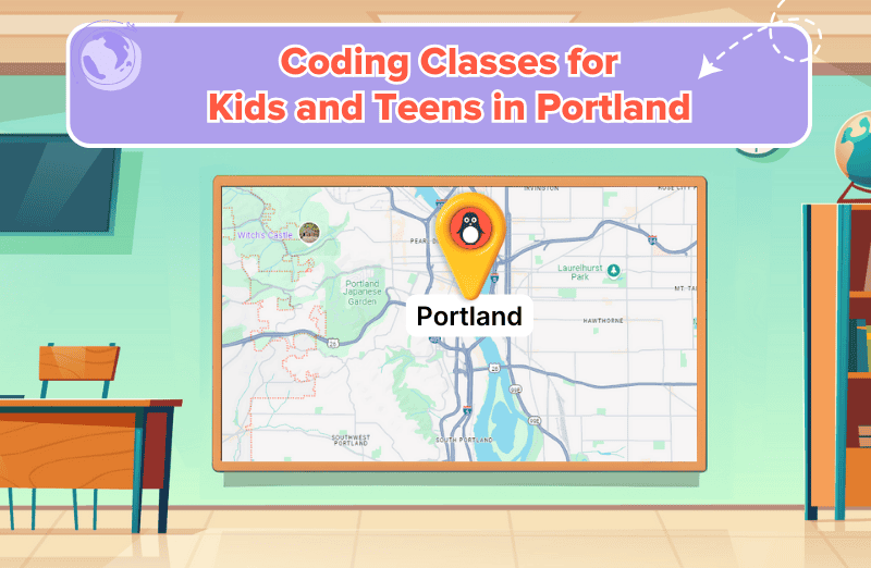 Map of coding classes in Portland