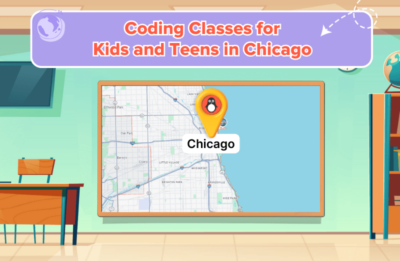 Map of coding classes in Chicago