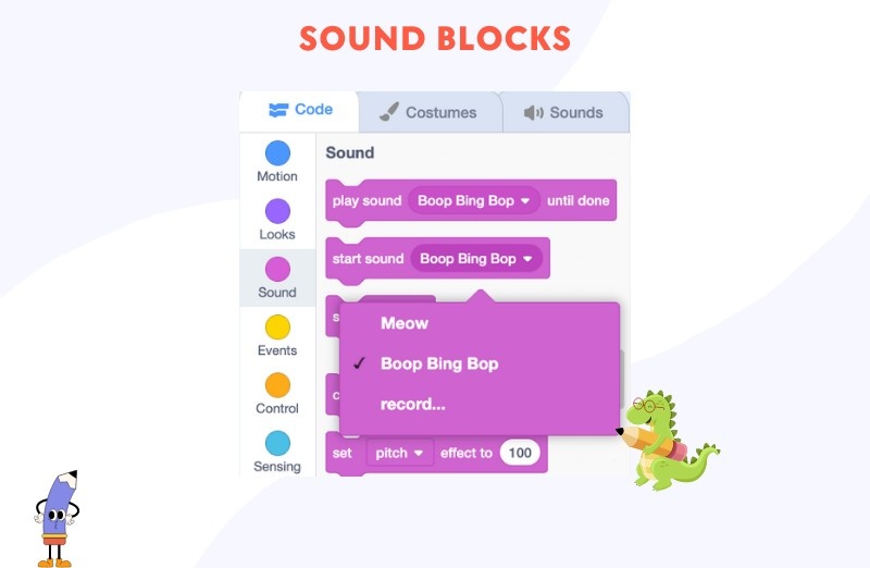 Scratch Programming: Sound Blocks