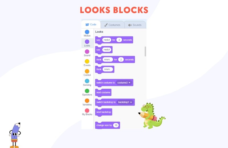 Scratch programming: Looks Block