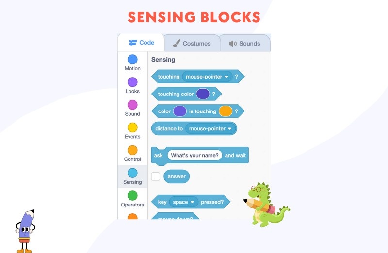 Scratch Programming: Sensing blocks