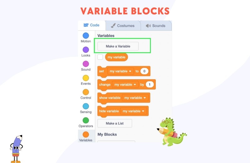 Scratch Programming: Variable Blocks