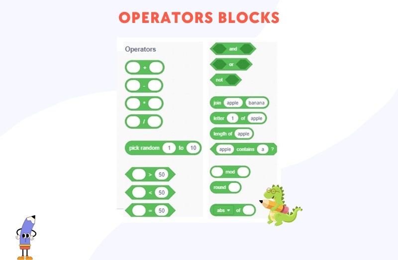 Scratch Programming: Operators Blocks