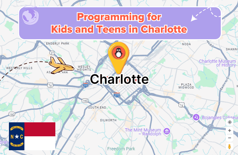 Programming classes for kids in Charlotte 