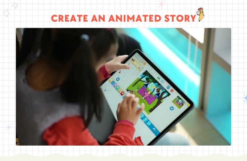 Create an animated story: Scratch Jr.