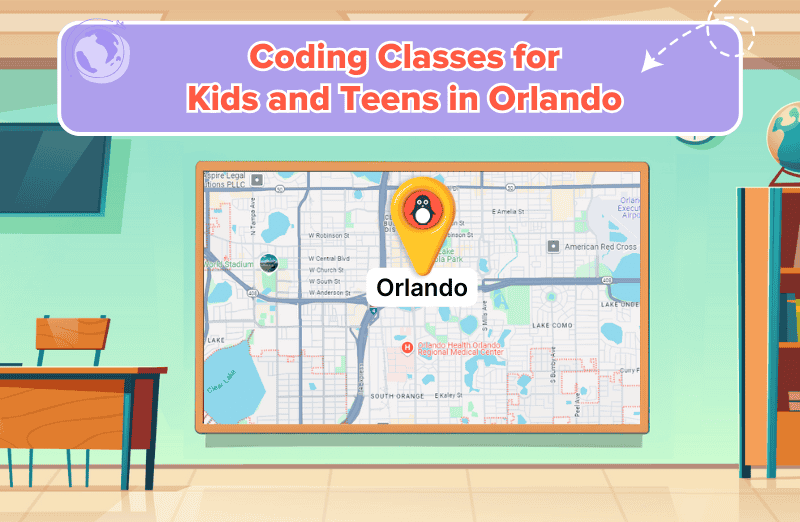 Map of coding classes at Orlando