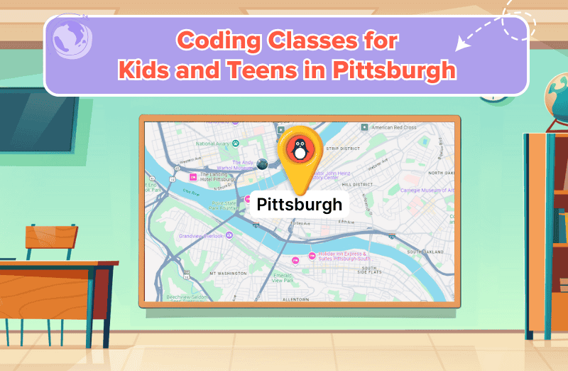 Map of coding classes in Pittsburgh