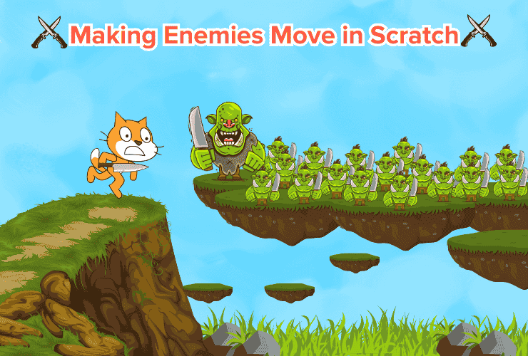 How to make enemy move on scratch