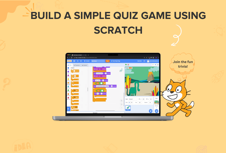 Building a simple quiz game on Scratch