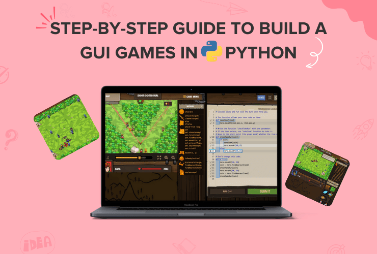 Step by step to build gui games with Python